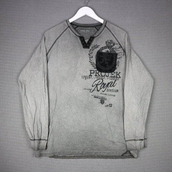 Projek Raw Faded Y2K Longsleeve Faded Grunge Streetwear Longsleeve Large - Picture 1 of 6